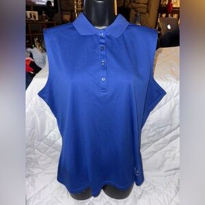 Callaway Core Solid Micro Hex Sleeveless Polo